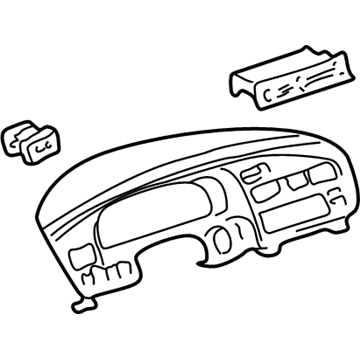 Toyota 55410-08021-B0 Cluster Trim