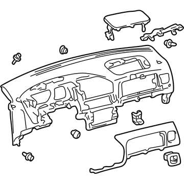 Toyota 55301-08022-E0 Panel Sub-Assy, Instrument