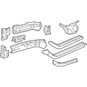 Toyota 57101-0R010 Sidemember Assembly