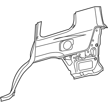 Toyota 60161-60871 Panel Sub-Assembly, QUAR