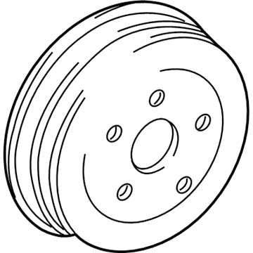 Toyota 42431-01030 Rear Brake Drum Sub-Assembly