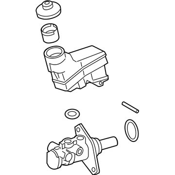 Toyota 47201-06423 Brake Master Cylinder Sub-Assembly W/Plate