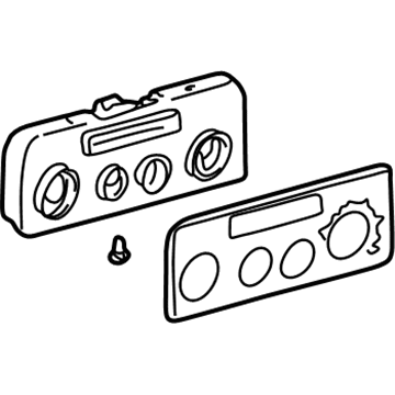 Toyota 55519-02020-E0 Plate, Heater Control Name