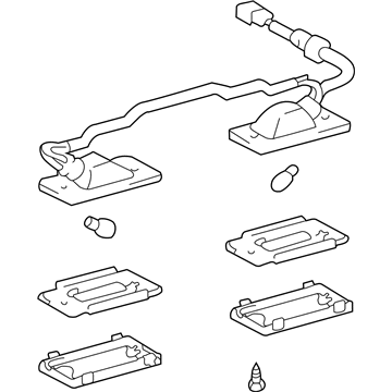 Toyota 81270-48020 License Lamp