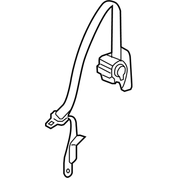 Toyota 73301-0C021-B0 Center Seat Belt