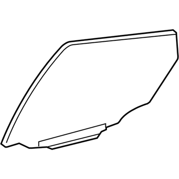 Toyota 68114-52140 Door Glass, Driver Side