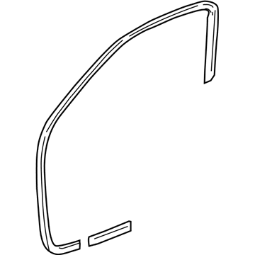 Toyota 62312-0C030-B1 Weatherstrip, Front Door Opening Trim, LH