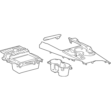 Toyota 58805-33431-C0 Shift Panel