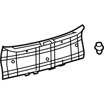 Toyota 58387-AA030-C0 Rear Trim Panel