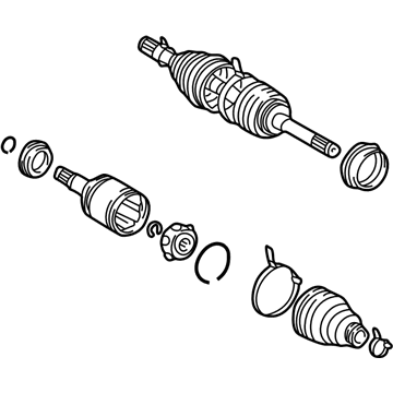 Toyota 43430-60040 Shaft Assembly, Front Drive, Right