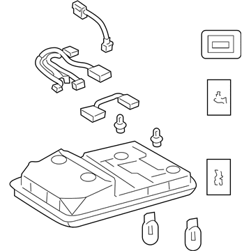 Toyota 81260-35841-B0 LAMP ASSY, MAP