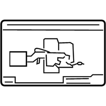 Toyota 17792-75360 Label, Engine Vacuum Hose Information