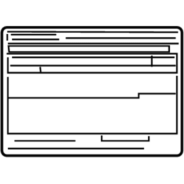 Toyota 11298-31650 Emission Label