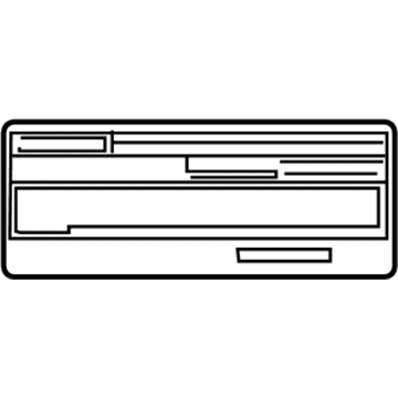 Toyota 11298-75700 Emission Label