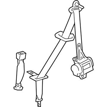 Toyota 73560-48080-A0 Belt & Retractor