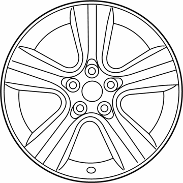 Toyota 4260D-0E020 Wheel Sub-Assembly, Clad