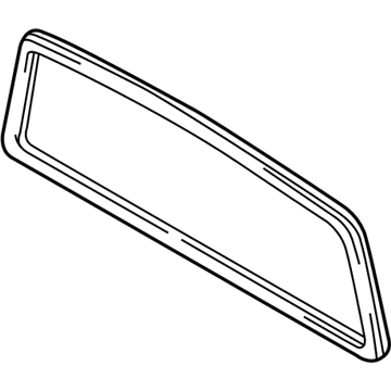 Toyota 64812-04040 Weatherstrip, Back Window Glass