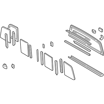 Toyota 64810-04041 Back Glass