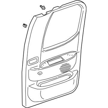 Toyota 62510-0C040-E0 Board Sub-Assy, Rear Door Trim, RH