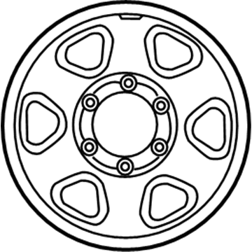 Toyota 42601-04110 Wheel, Steel