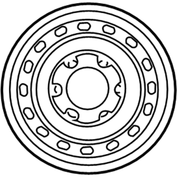 Toyota 42601-04090 Wheel, Spare