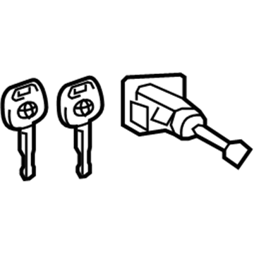 Toyota 69051-02250 Lock Cylinder