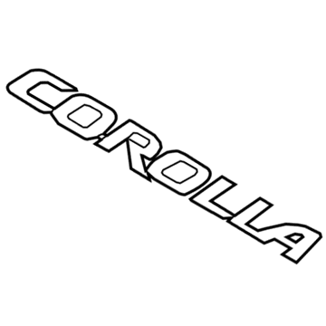 2014 Toyota Corolla Emblem - 75442-02280