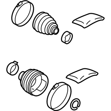 Toyota 04427-08230 Front Cv Joint Boot Kit