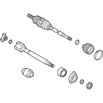 Toyota 43420-33330 Shaft Assembly, Front Drive