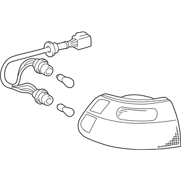 Toyota 81550-08010 Combination Lamp Assy, Passenger Side