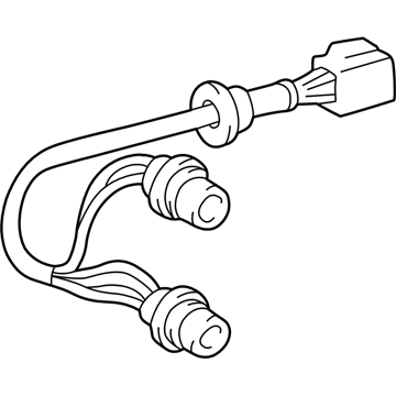 Toyota 81555-08010 Socket & Wire, Rear