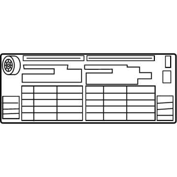 Toyota 42661-30S70 Tire Pressure Label