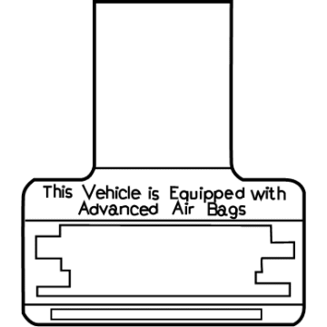 Toyota 74599-48020 Air Bag Label