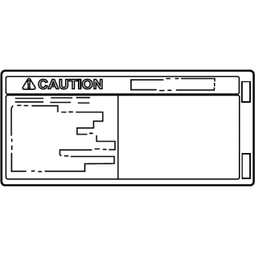 Toyota 42668-42020 Caution Label