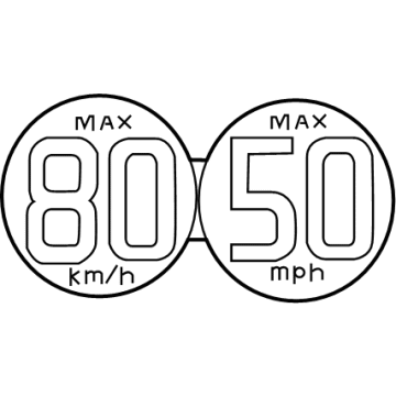 Toyota 42668-42010 Caution Label