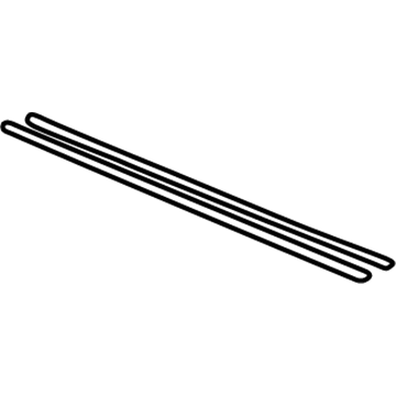 Toyota 85224-06020 Plate, WIPER Rubber Backing