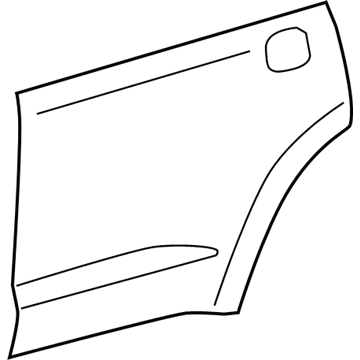 Toyota 67113-0C080 Panel, Rear Door, Outer RH