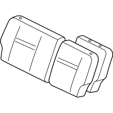 Toyota 71604-5C100-C1 Pad Sub-Assy, Rear Seat Back W/Cover, LH