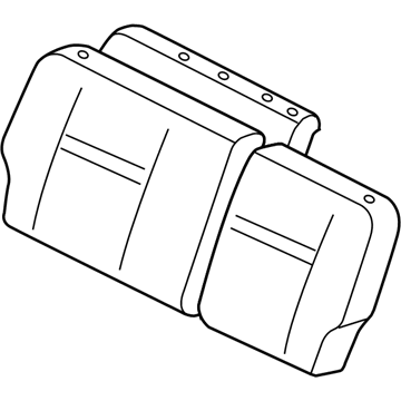 Toyota 71603-5D070-C1 Pad Sub-Assy, Rear Seat Back W/Cover