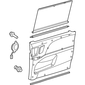 Toyota 67680-08202-B0 Board Assembly, Slide Do