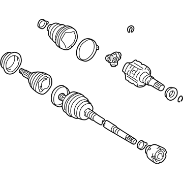 1999 Toyota Corolla Axle Shaft - 43410-02091