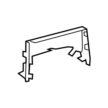Toyota 55422-12340 Radio Bezel Rear Cover