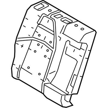 Toyota 71651-12B80 Pad, Rr Seat Back, R