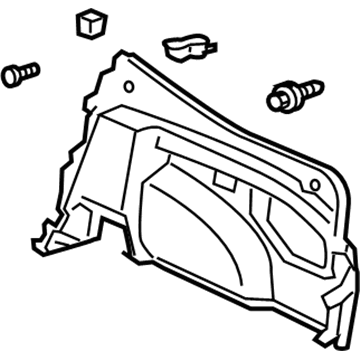 Toyota 64730-20180-B1 Trunk Side Trim, Passenger Side