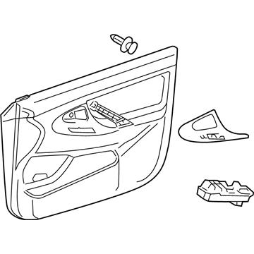 Toyota 67610-33D60-B0 Panel Assembly, Front Door