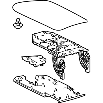 Toyota 58920-06100-21 ARMREST Assembly, Rr Con