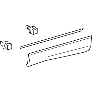 Toyota 75078-0R011 MOULDING Sub-Assembly, R