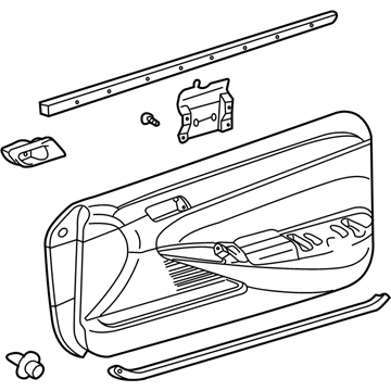 Toyota 67610-06B10-B0 Board Sub-Assy, Front Door Trim, RH