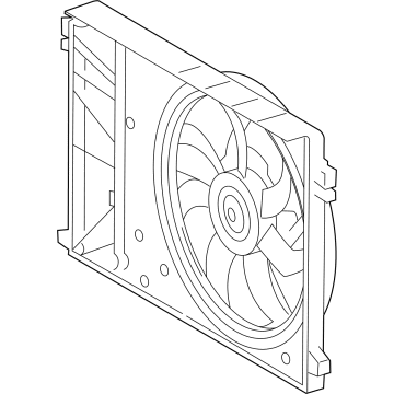 Toyota Camry Cooling Fan Assembly - 16360-25010