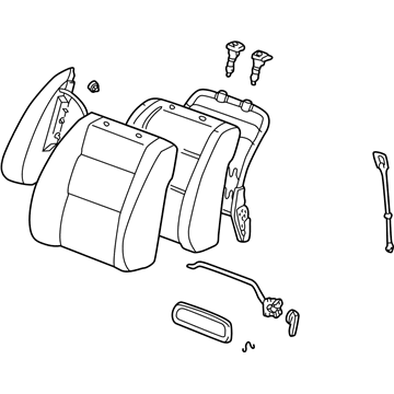 Toyota 71430-33180-B0 Seat Back Assembly